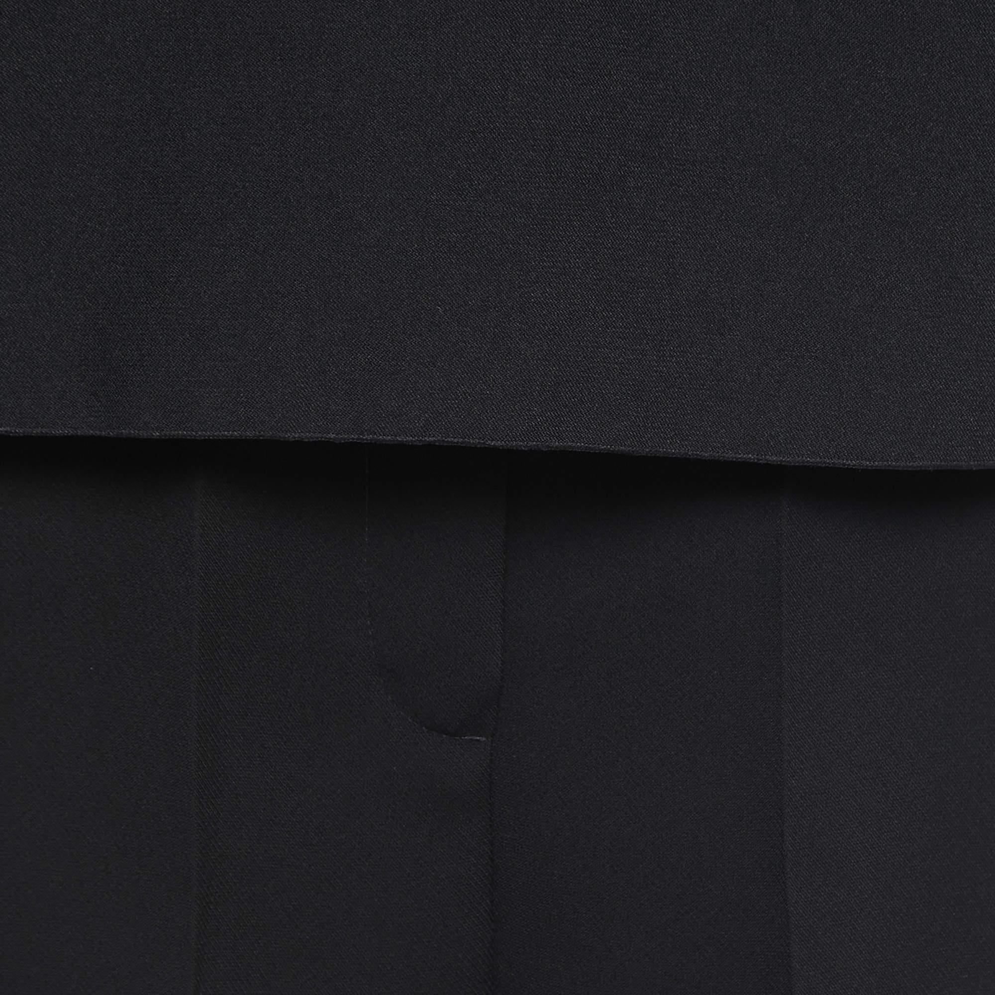 Roksanda Ilincic Black Silk Contrast Trimmed Pant Top Set M 1