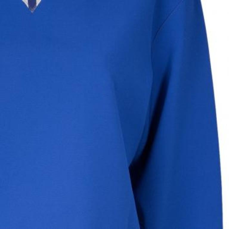 Roksanda Ilincic Top bleu surdimensionné à manches longues, taille M en vente 5