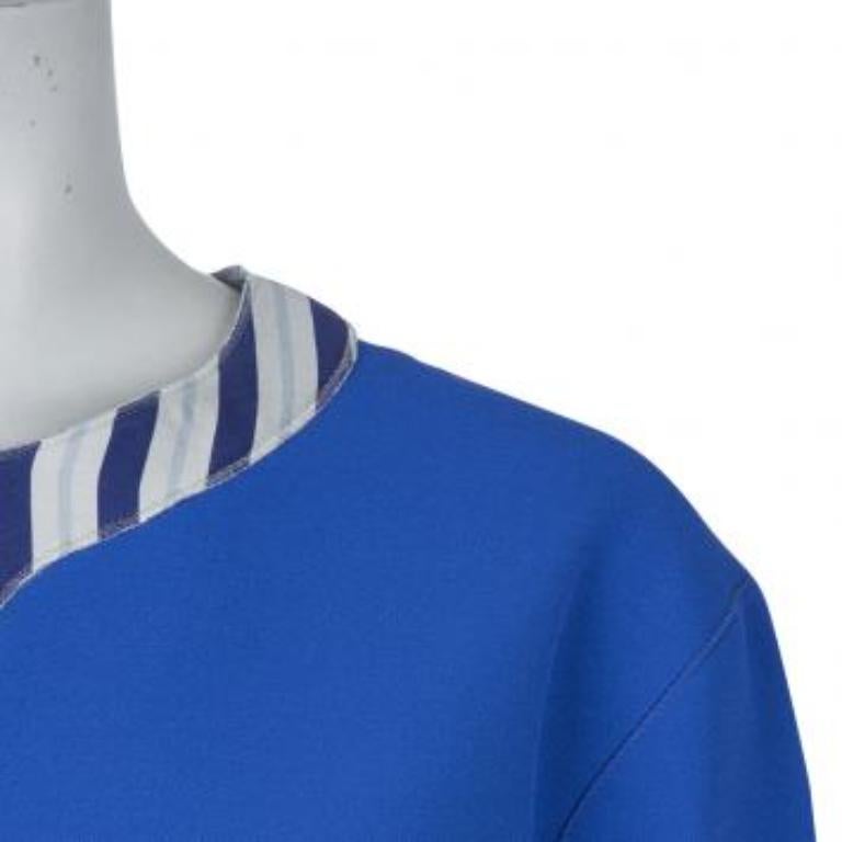 Bleu Roksanda Ilincic Top bleu surdimensionné à manches longues, taille M en vente
