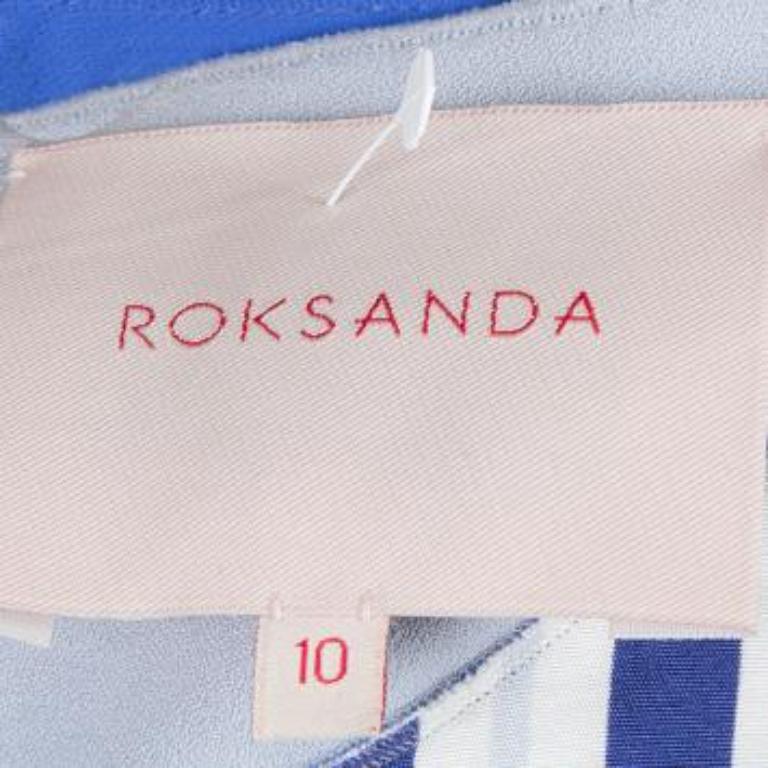 Roksanda Ilincic Top bleu surdimensionné à manches longues, taille M en vente 2