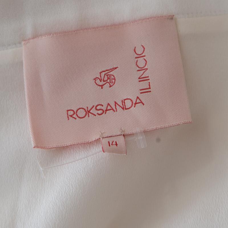 Women's Roksanda Ilincic Colorblock Crepe Maxi Skirt L