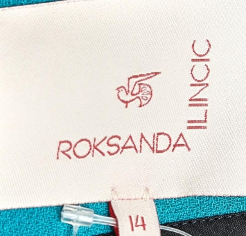 Roksanda Ilincic Colorblock jupe longue en crêpe de laine L Pour femmes en vente