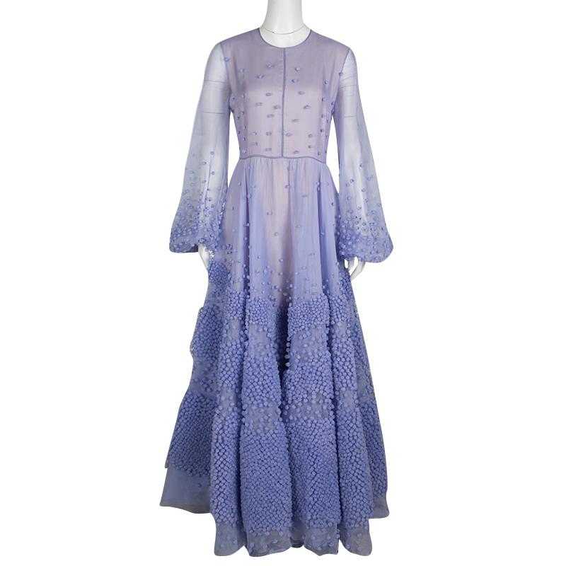 Distinctly feminine and elegant, this Viola gown from Roksanda Ilincic exudes a playful and effortless feel which makes you love this breathtaking dress instantly. It is a limited edition piece with only 15 ever made. The amazing bobble