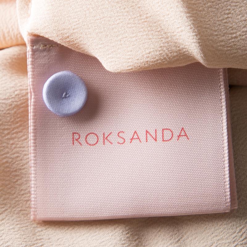 Roksanda Ilincic Limited Edition Lilac Silk Organza Bobble Viola  Gown M In Good Condition In Dubai, Al Qouz 2