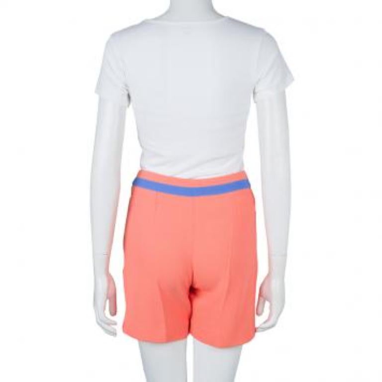 Roksanda Ilincic Pantaloncini in lana arancione neon S in vendita 5