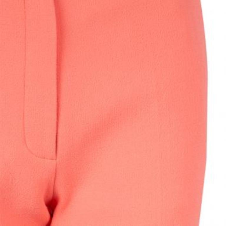 Roksanda Ilincic Pantaloncini in lana arancione neon S in vendita 6