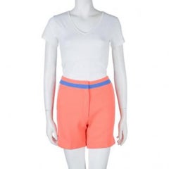 Roksanda Ilincic Neon Orange Wolle Shorts S
