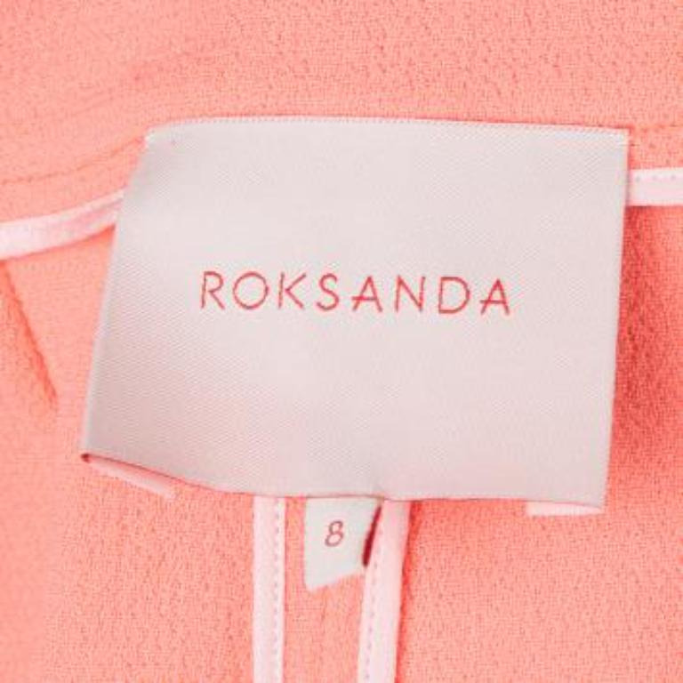 Roksanda Ilincic Pantaloncini in lana arancione neon S in vendita 2