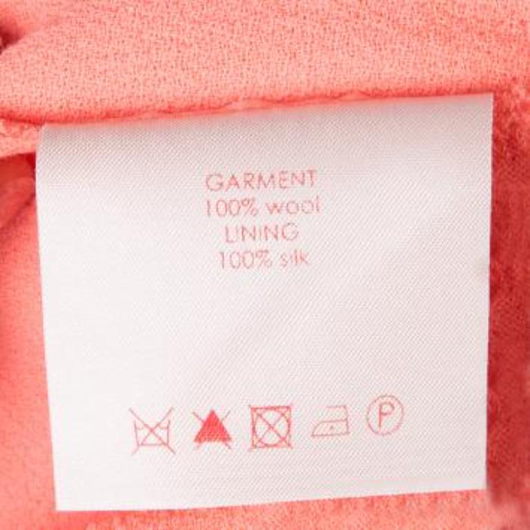 Roksanda Ilincic Pantaloncini in lana arancione neon S in vendita 3