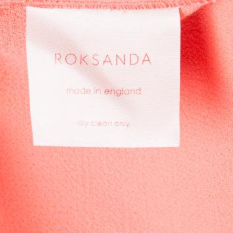 Roksanda Ilincic Pantaloncini in lana arancione neon S in vendita 4