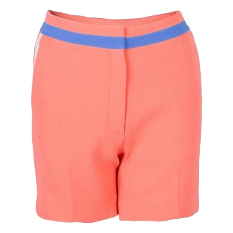 Roksanda Ilincic Neon Orange Wool Shorts S