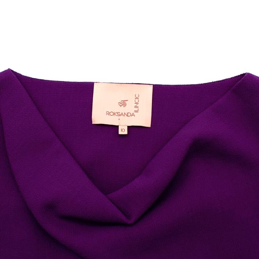 purple wool dress