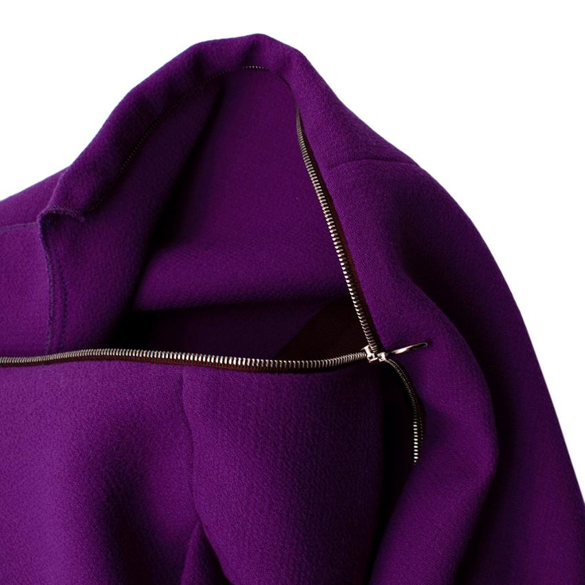 Women's or Men's Roksanda Ilincic Purple Wool Short Sleeve Dress - Size US6