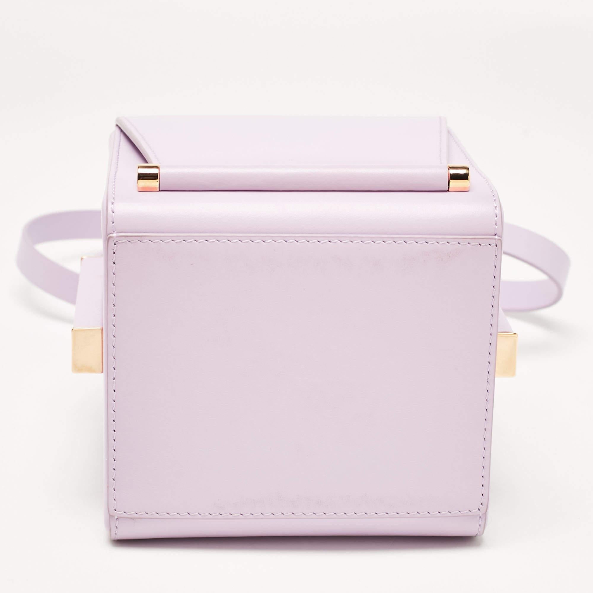 Roksanda Light Purple Leather Box Shoulder Bag 1