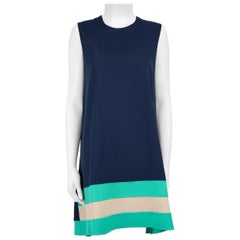 Roksanda Navy - Vestito a righe senza maniche taglia L.