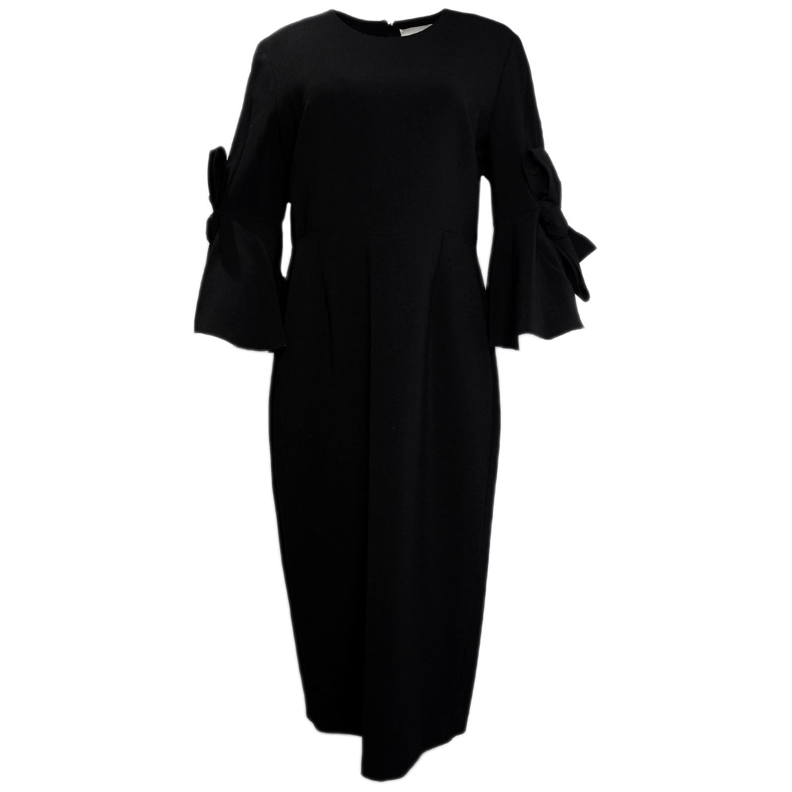 Roksanda NWT Lavete Bow Embellished Crepe Midi Dress sz 16 rt $1, 490 
