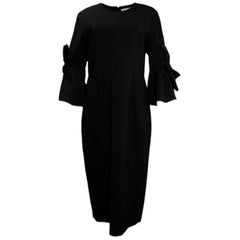 Roksanda NWT Lavete Bow Embellished Crepe Midi Dress sz 16 rt $1, 490 