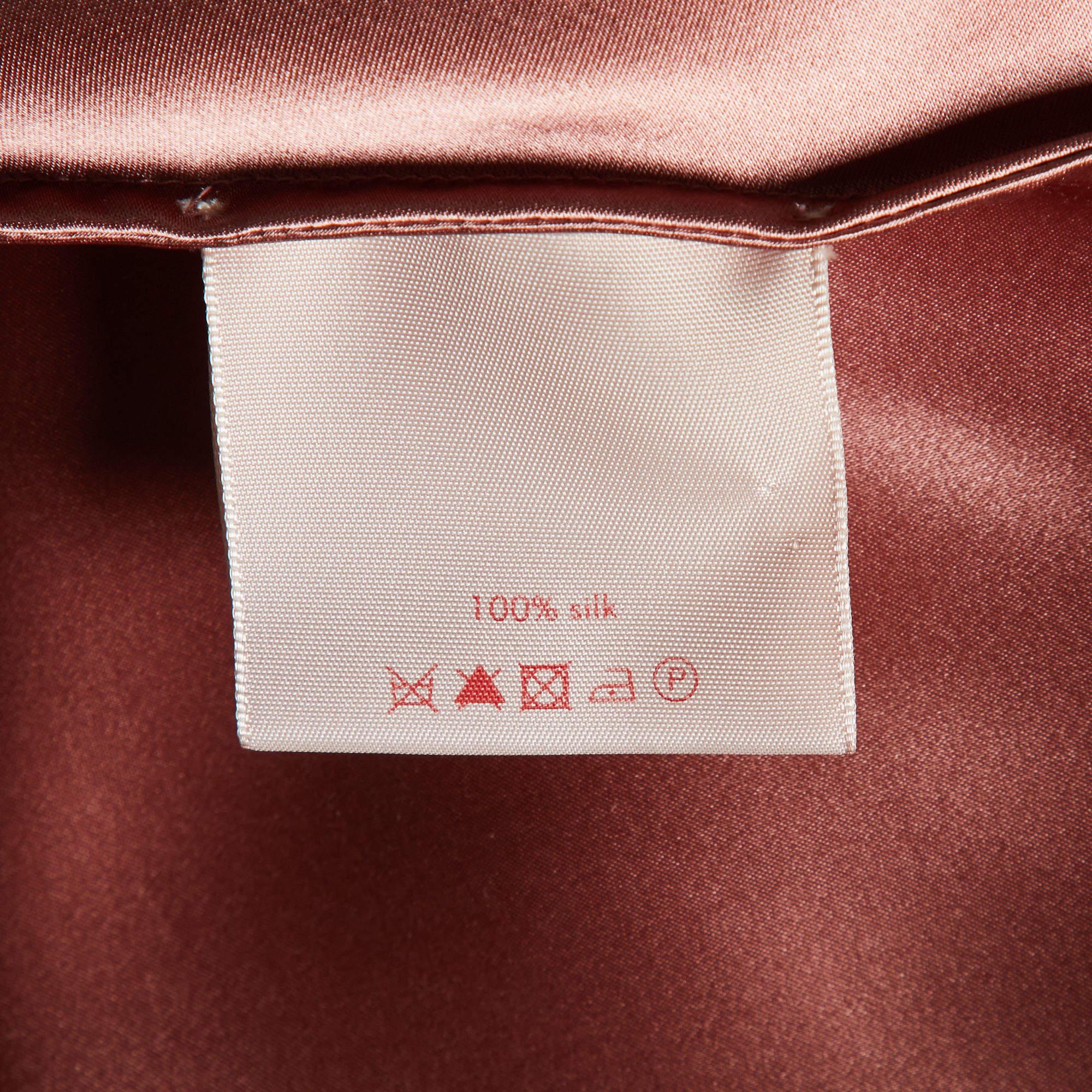 Roksanda Pink Silk Satin Midi Skirt L 2