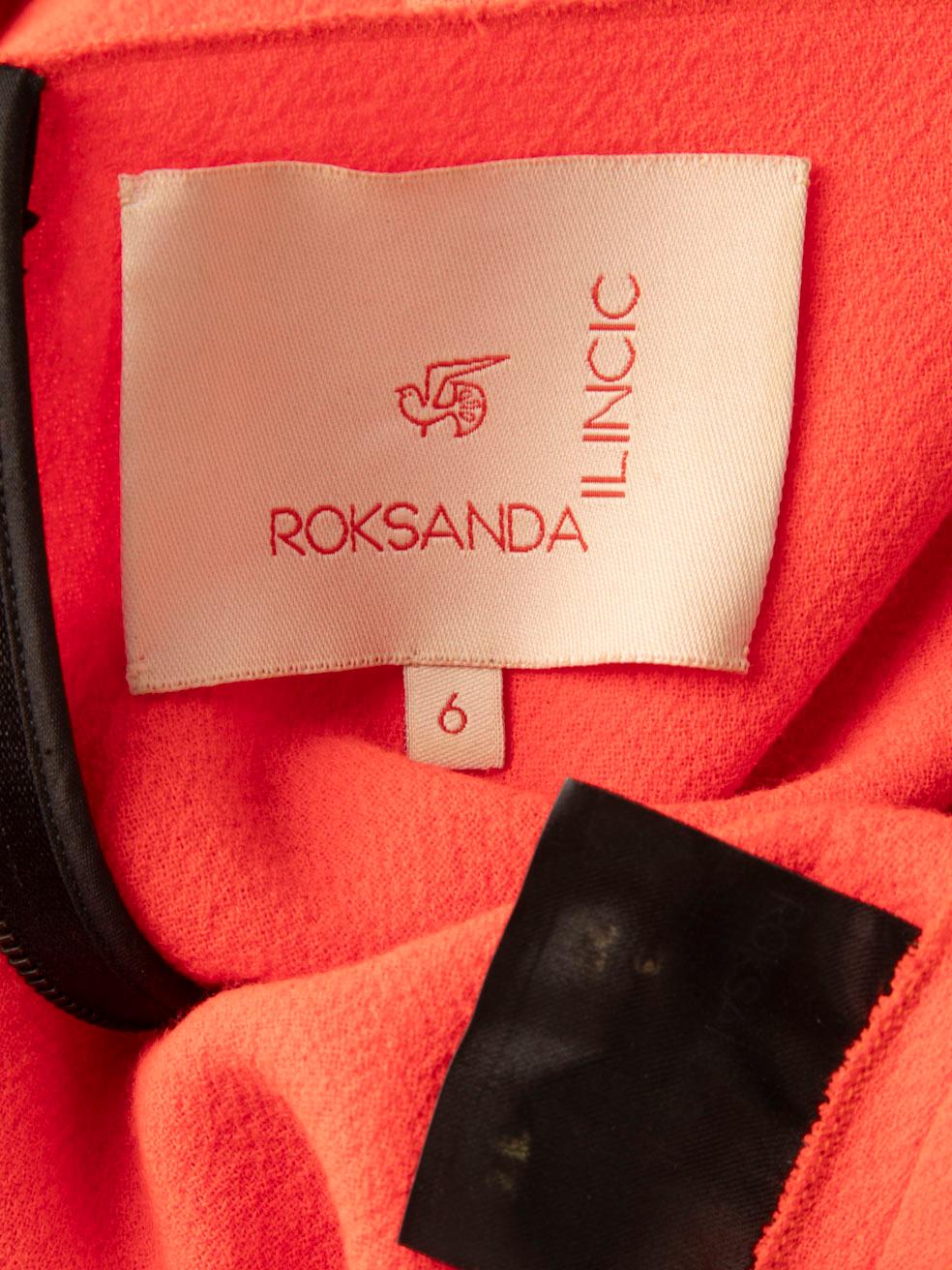 Roksanda Rotes ärmelloses Mini-Shiftkleid Größe XS im Angebot 4