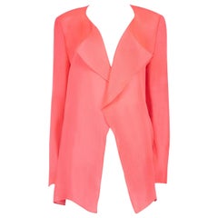 Roksanda Roksanda Ilincic Blazer in seta fine rosa neon taglia L.