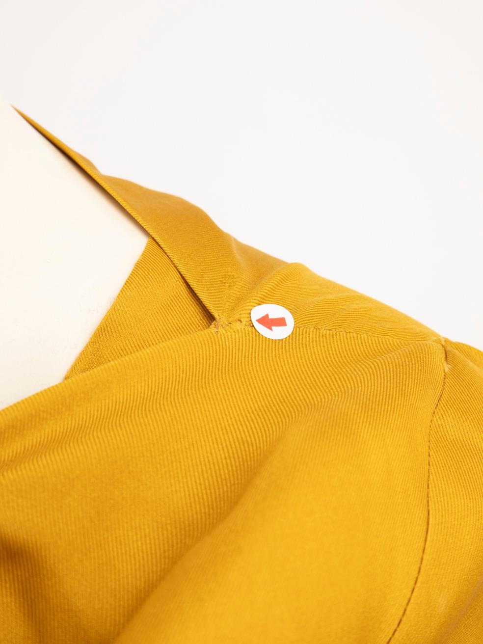 Roksanda Yellow & Grey Midi Dress Size M For Sale 1
