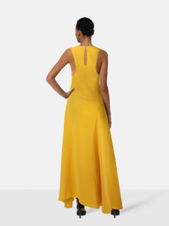 Roksanda Gelbes Maxikleid ohne Ärmel Größe S