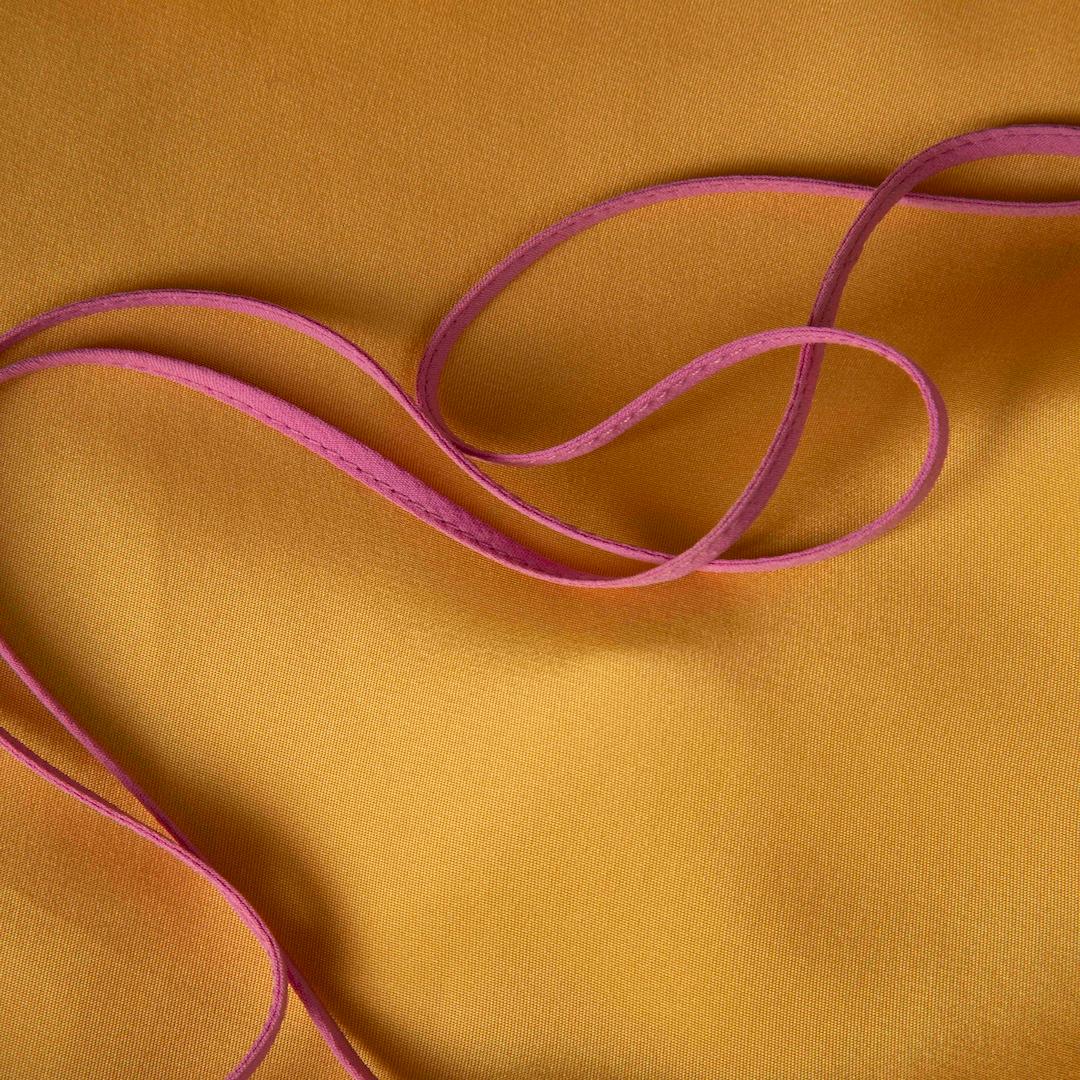 Women's Roksanda Yellow Silk Contrast Trimmed Top Size XS