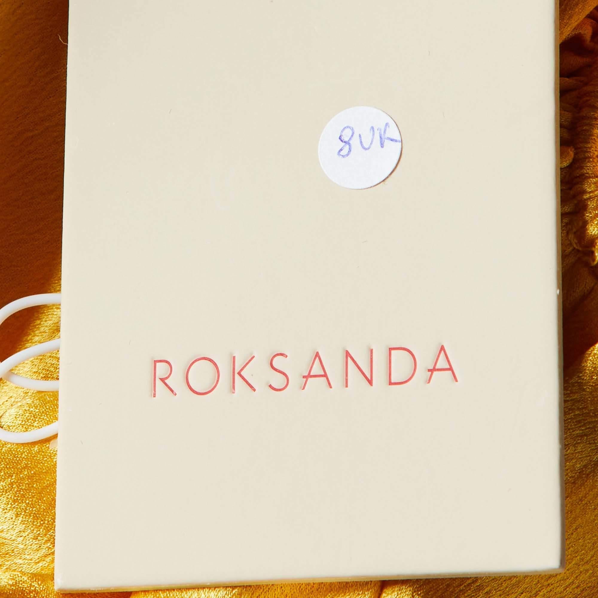 Roksanda Yellow Silk Satin Rosina Oversized Tunic Top S For Sale 1