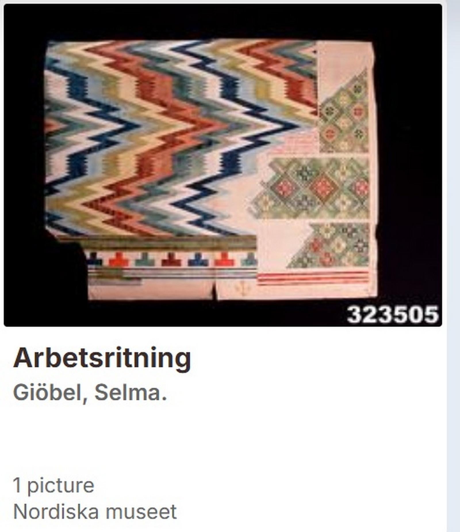 Cuscino Rolakan di Selma Giöbel, tessuto d'arte popolare svedese, circa 1900 in vendita 4