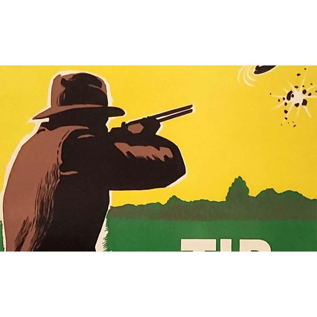 Originalplakat von 1957 zur Ankündigung der Tontaubenschießveranstaltungen im Angebot 1