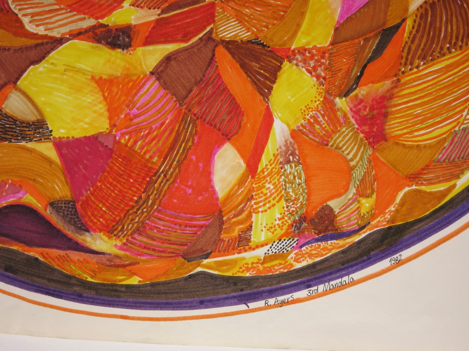 3rd Mandala - Abstract Painting by Roland Ayers