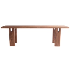 Antique Roland Bench, Solid Walnut, Customizable