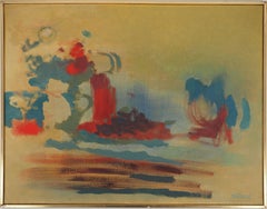 Natura morta surrealista - Olio originale su tela, firmato a mano