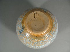 Roland Breton Vintage Spherical Vase in Polychrome Glazed Ceramic - 1Y138