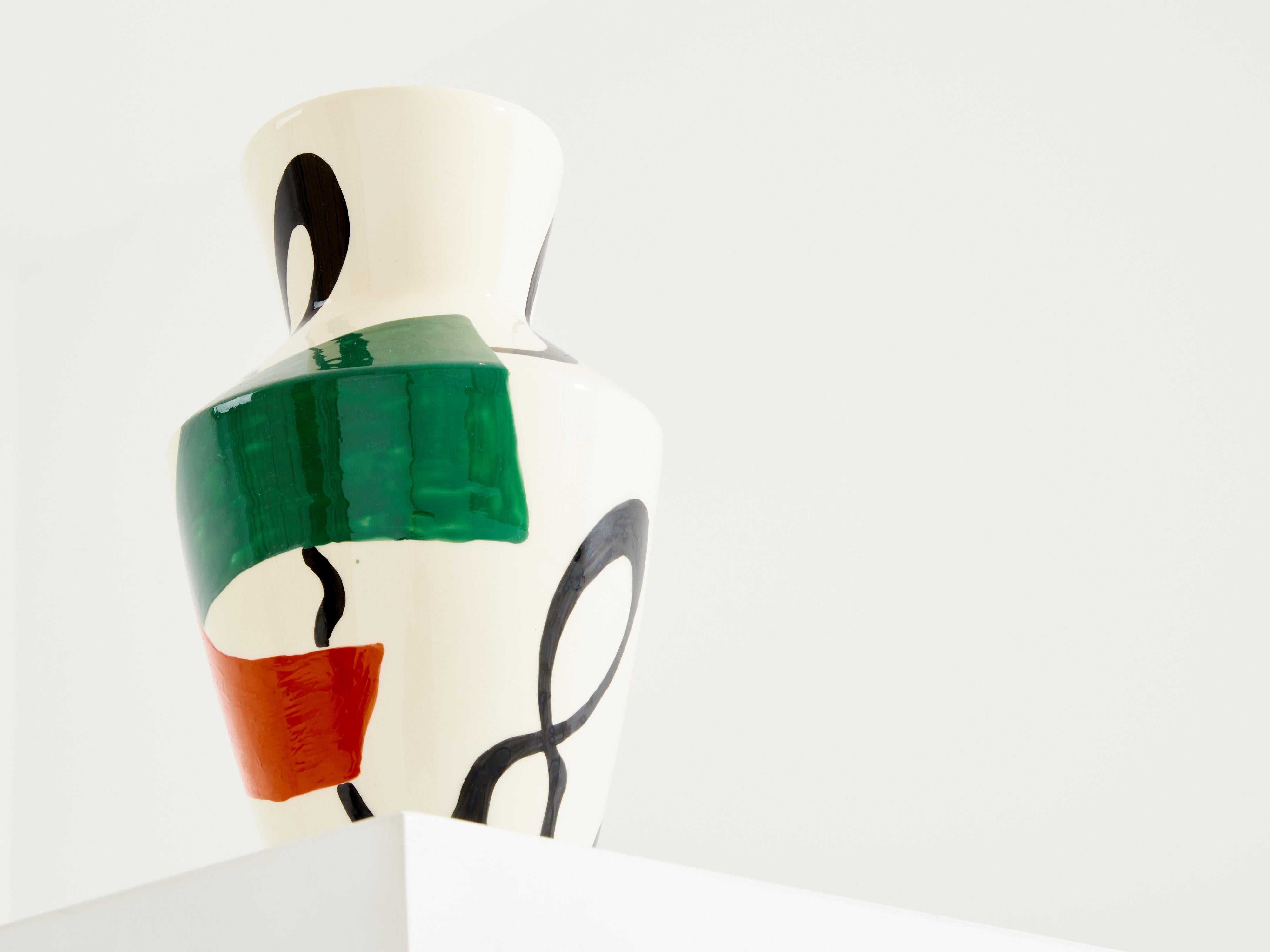 Vaso in ceramica smaltata Roland Brice 1950 in vendita 4