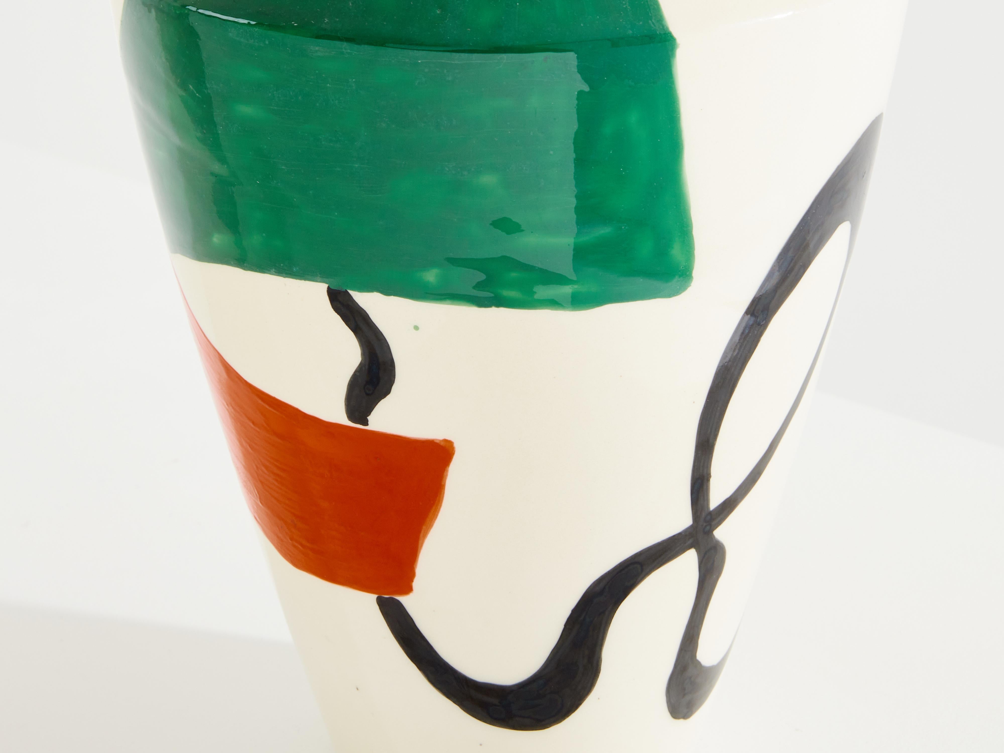 Ceramica Vaso in ceramica smaltata Roland Brice 1950 in vendita