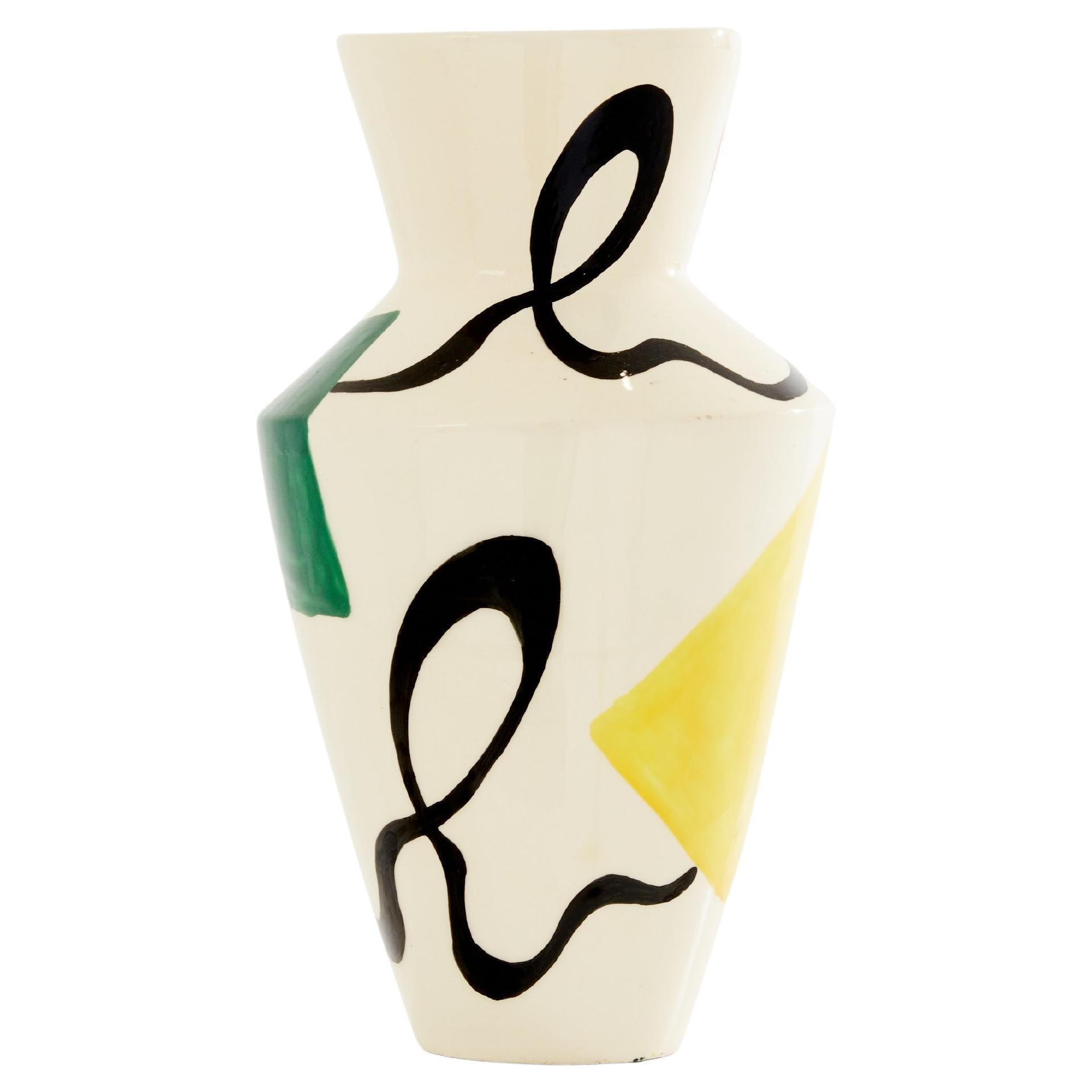 Vaso in ceramica smaltata Roland Brice 1950