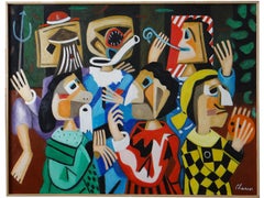 Roland CHANCO (1914-2017), Painting "Halloween", 2000.