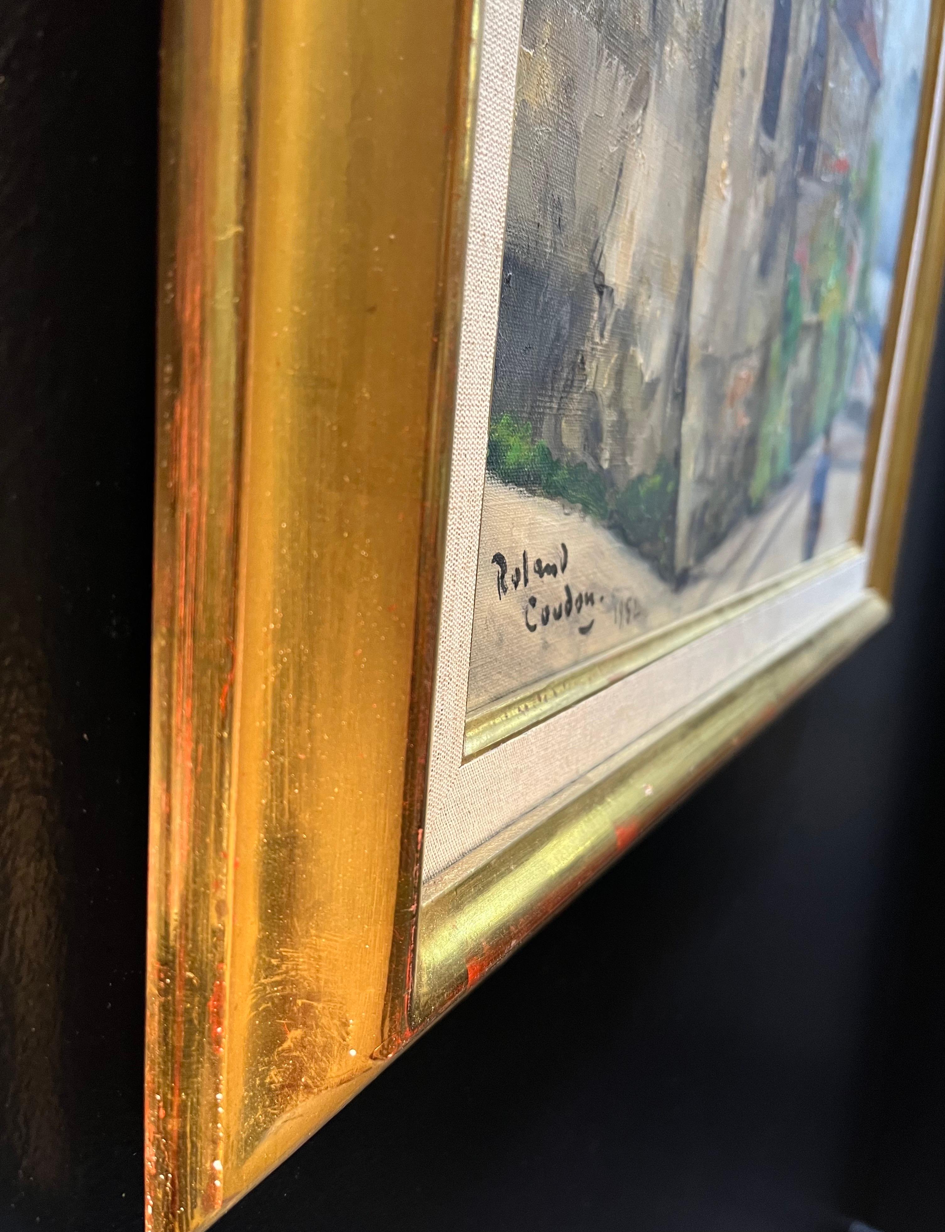 „Bell Tower“ von Roland Coudon – Öl auf Leinwand – 55x42 cm im Angebot 6