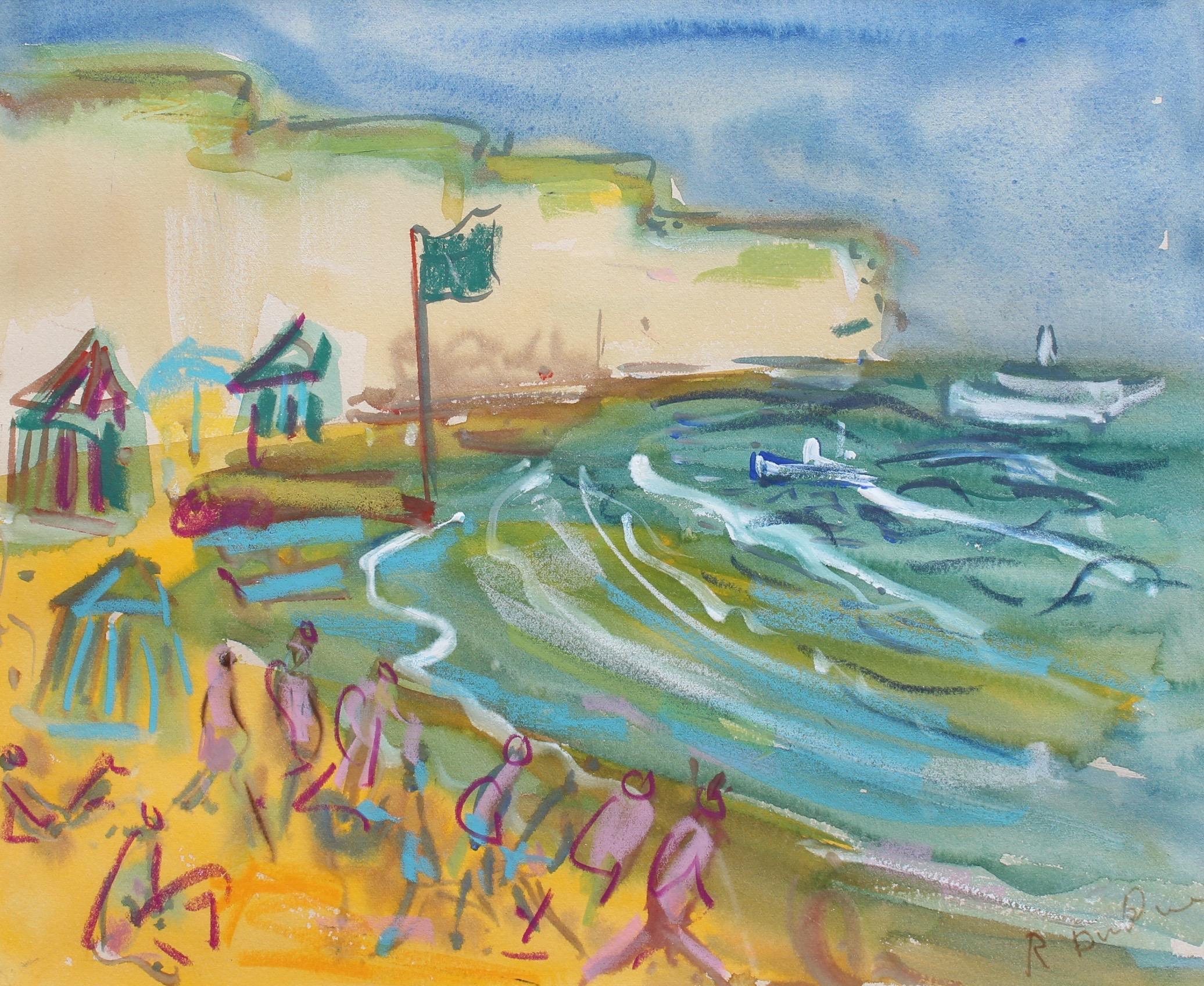 Roland DUBUC Landscape Painting - French Riviera Scene I