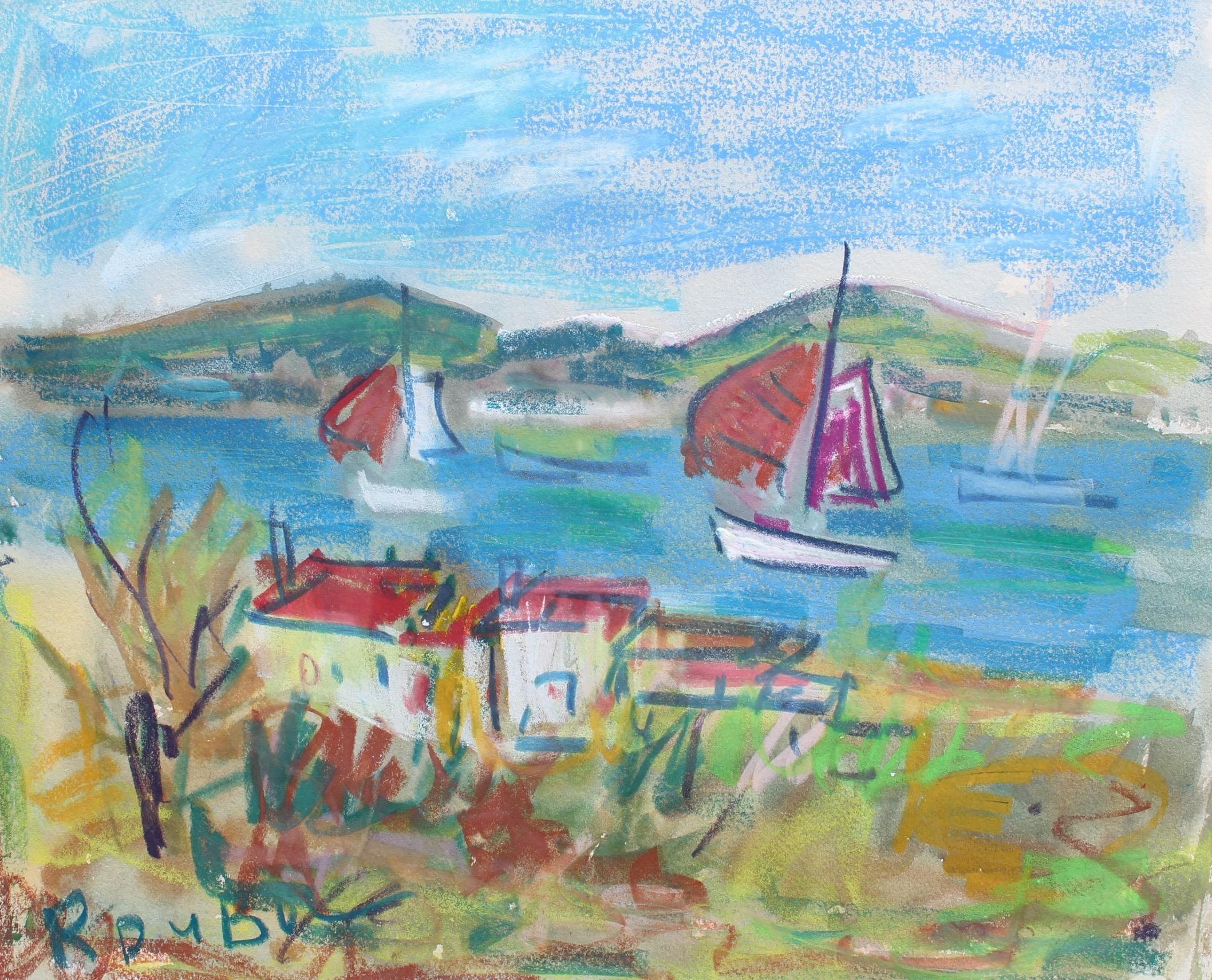 Roland DUBUC Landscape Painting - French Riviera Scene II