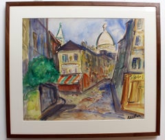 Vista di Montmartre da Rue Lepic, Parigi