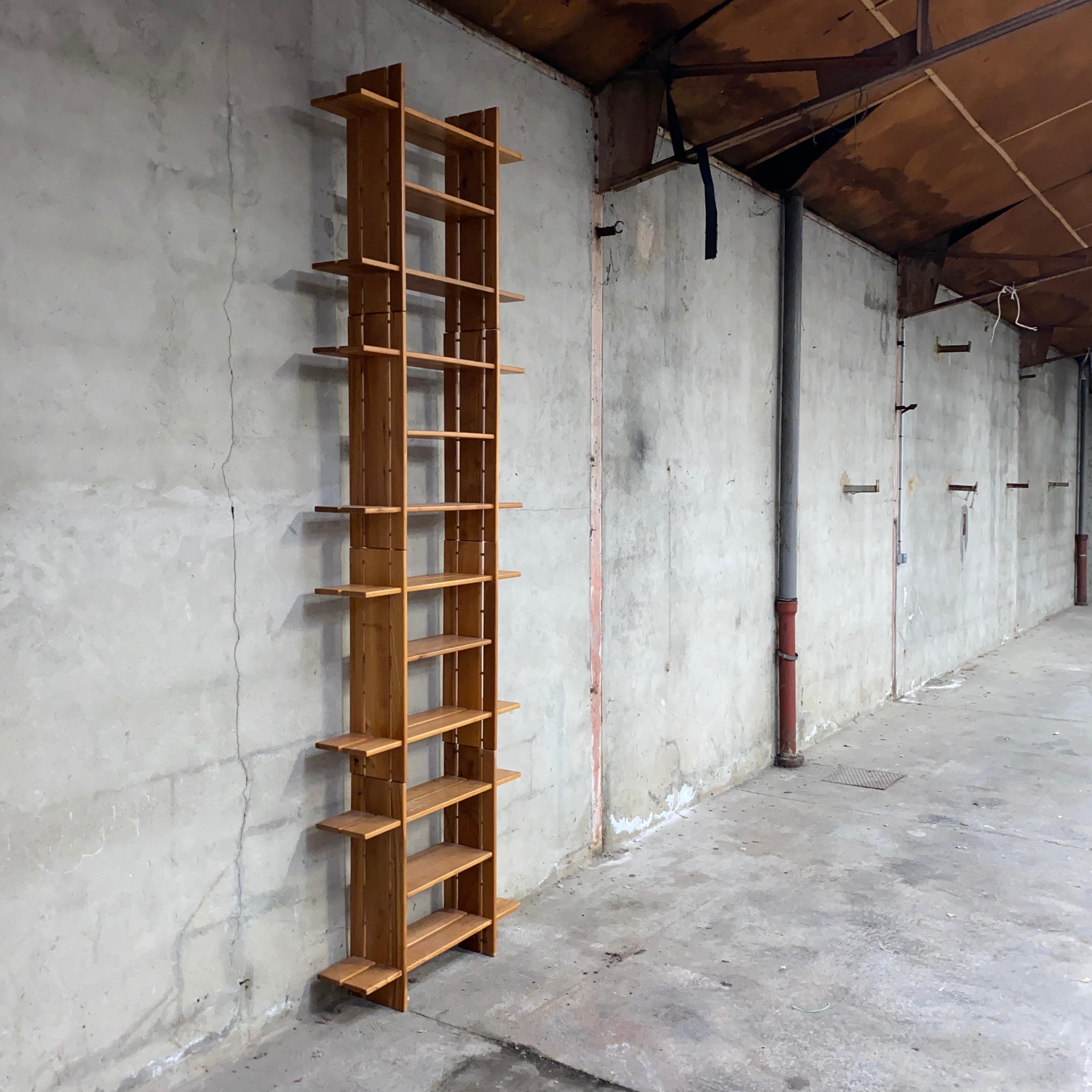 Mid-Century Modern Roland Haeusler a Set of 4 Elm Shelves