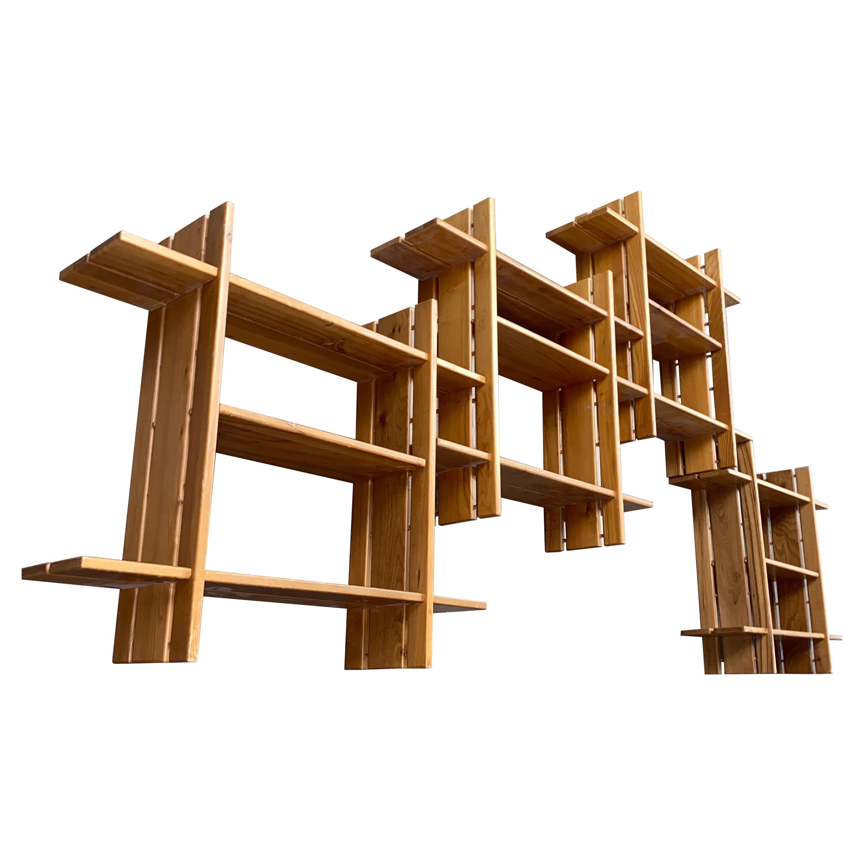 Roland Haeusler a Set of 4 Elm Shelves