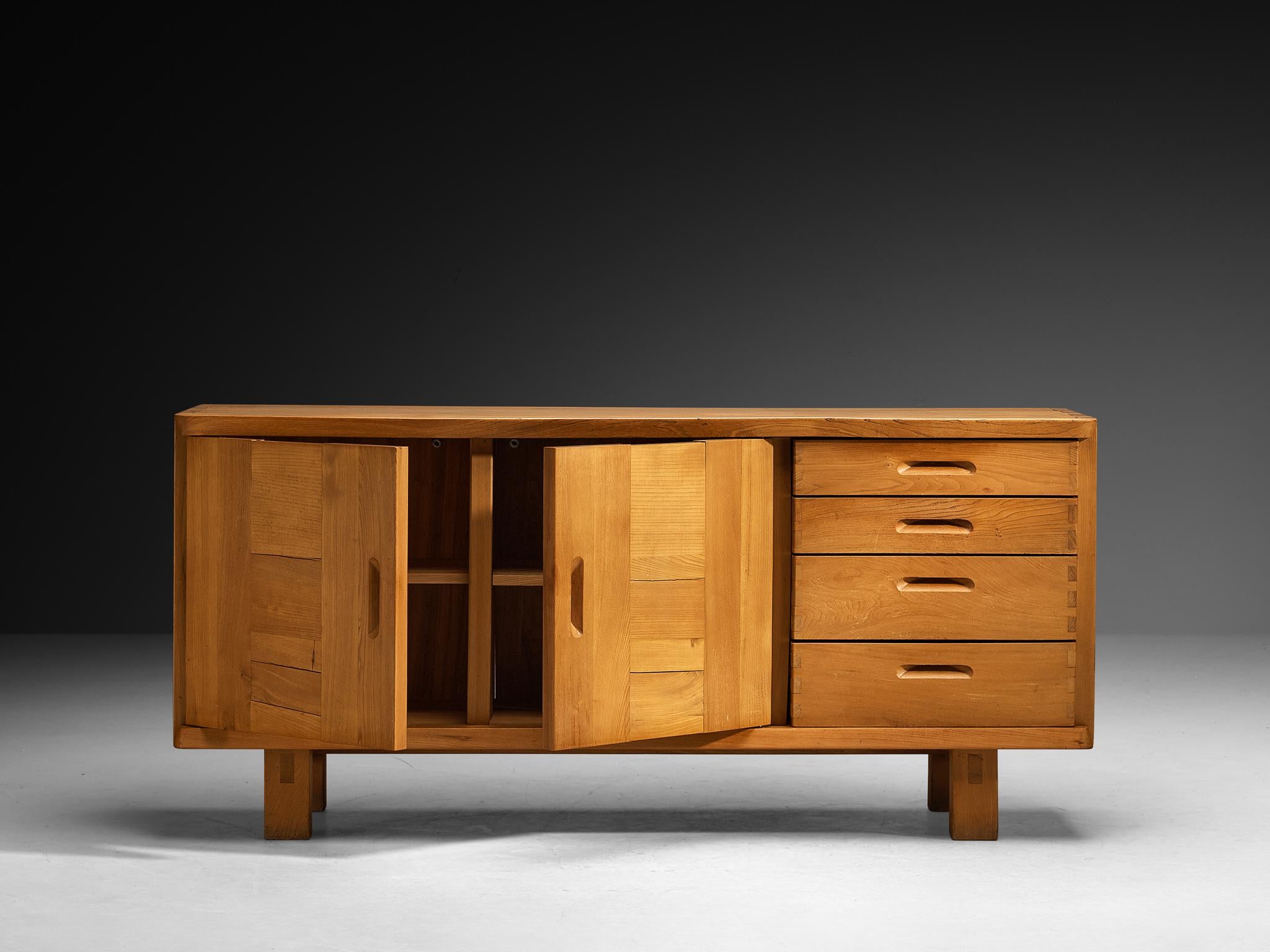 Roland Haeusler for Maison Regain Sideboard in Solid Elm in vendita 1