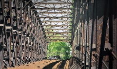Liesenbruken, Abandoned Train Bridge, Contemporary Photorealist Painting
