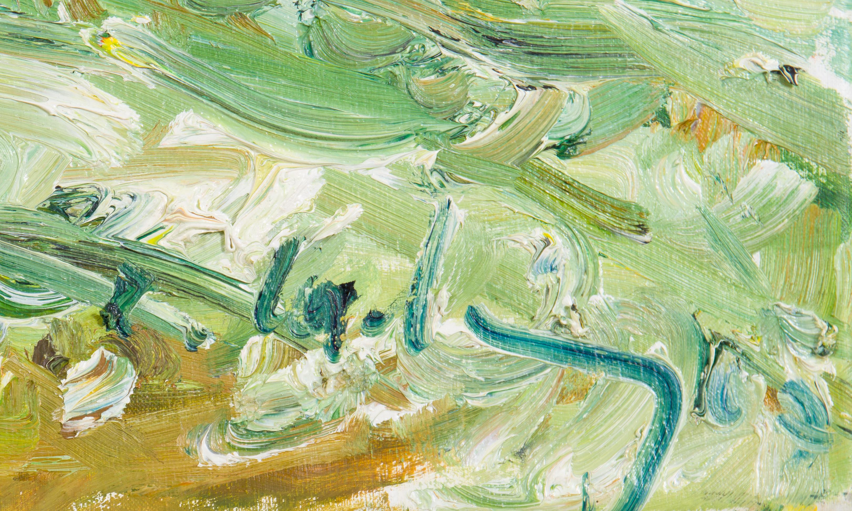 Bachlandschaft – Painting von Roland Ladwig