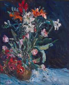 Vintage Still Life with Flowers