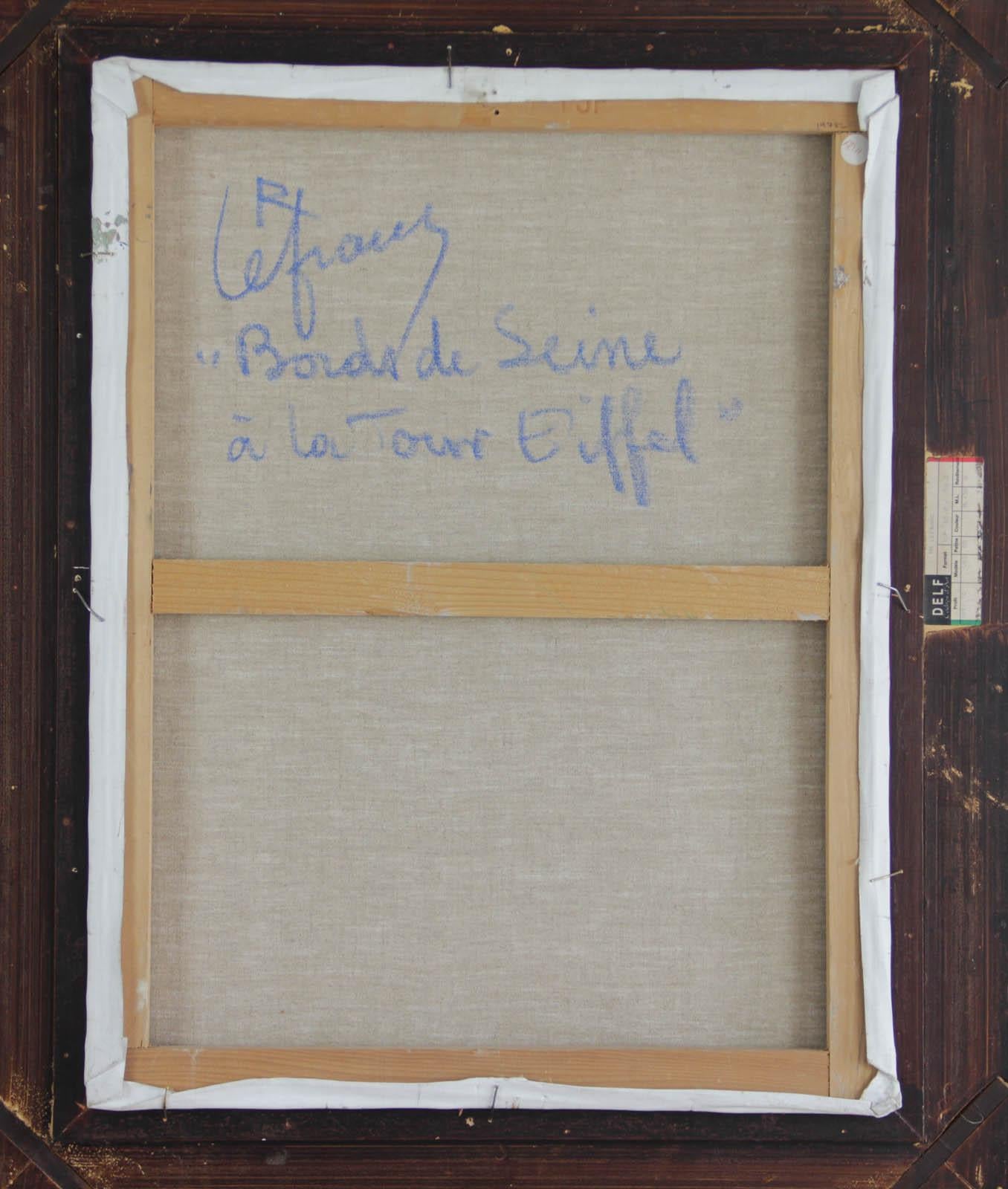 Bord de Seine à la Tour-Eiffel - Painting di Roland LEFRANC
