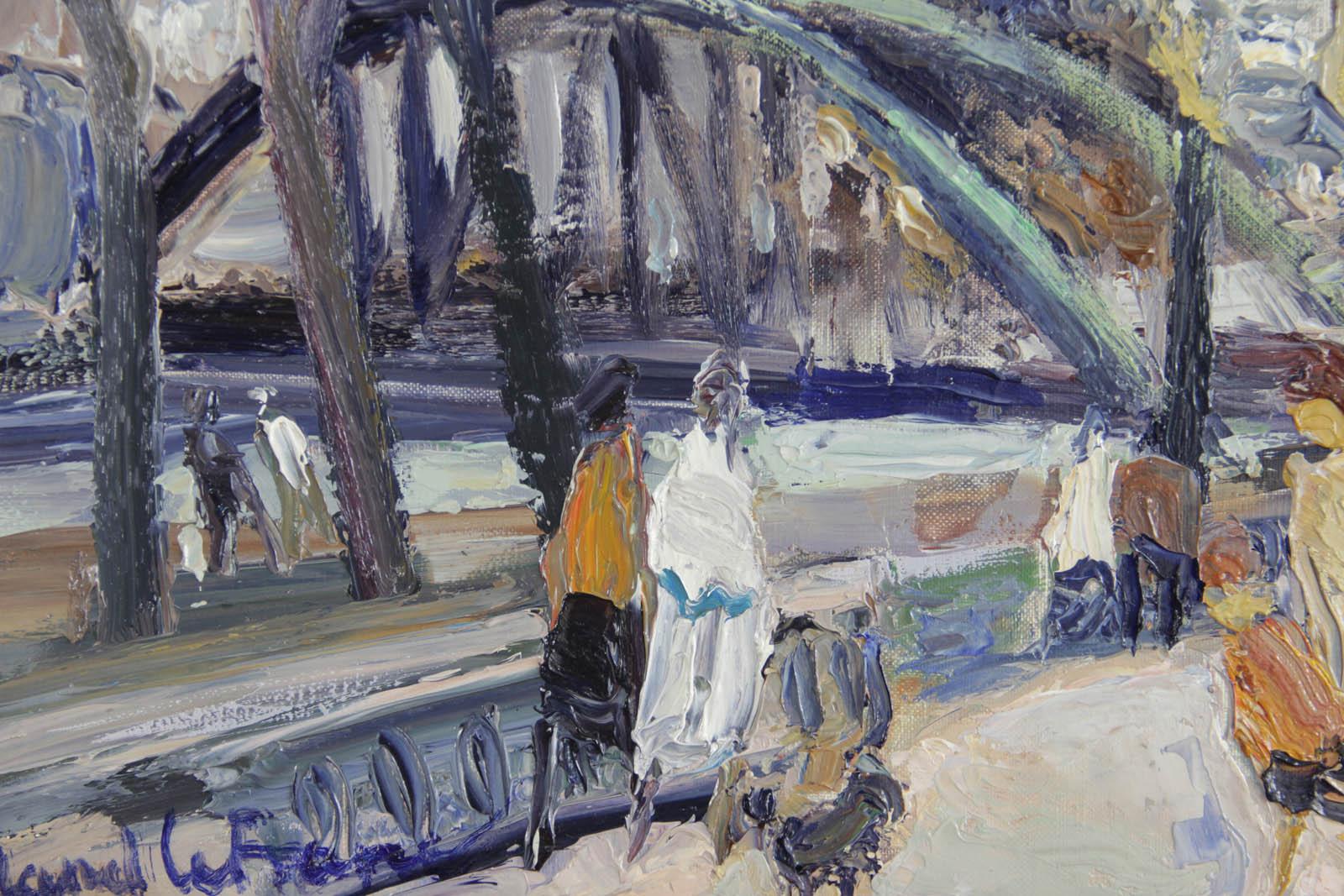 Roland LEFRANC (1931-2000) 

Bord de Seine à la Tour-Eiffel

Olio su tela
Dimensioni: 65 x 50 m
Firmato in basso a sinistra
Titolato e firmato sul retro
Bellissimo ambiente moderno. GRATUITO
Dimensioni con cornice: 83 x 67 cm
In perfetto stato di